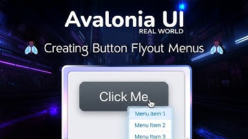 61. Avalonia UI Real World (Uitklapmenu met knoppen)