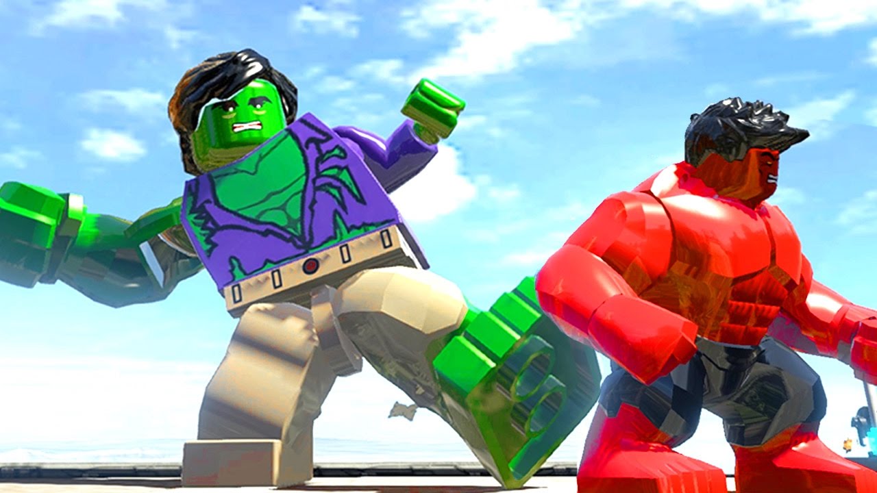 Hulk (Transformation) Vs Red Hulk (Transformation) - Lego Marvel Super ...