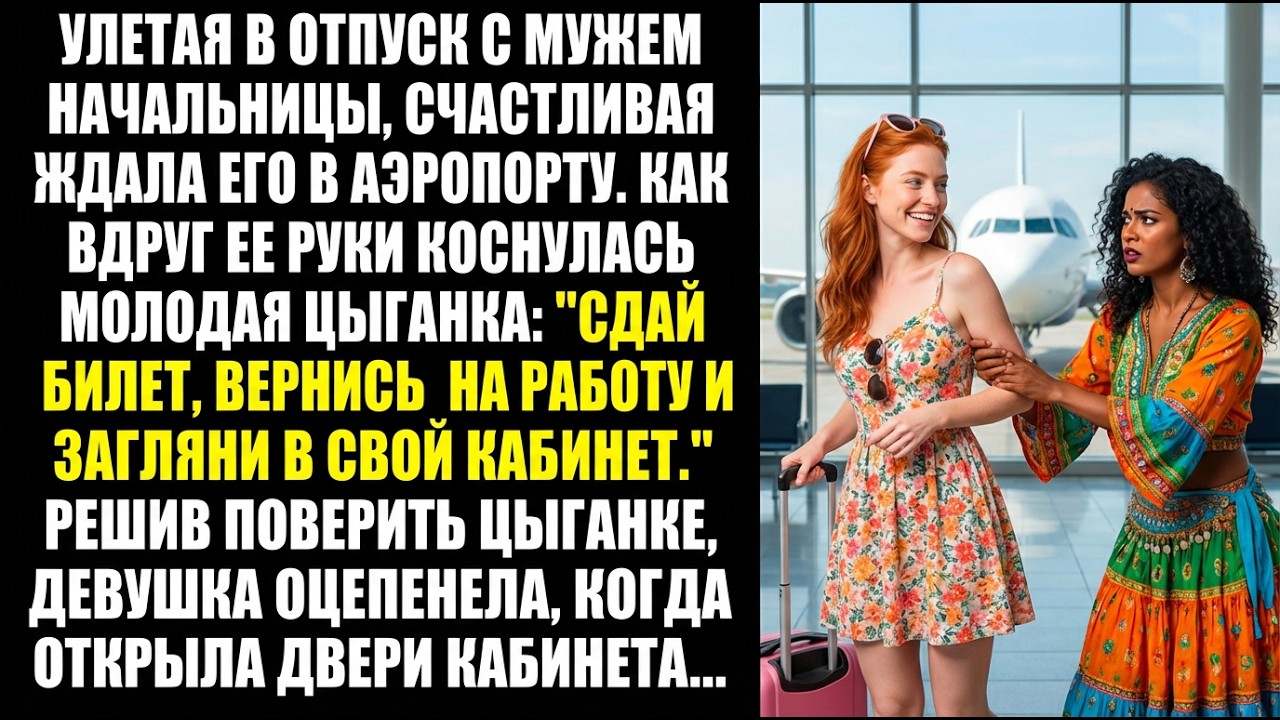 Улетая с мужем начальницы, она не ожидала, что в аэропорту её кто-то коснётся…