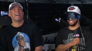 Rick and Jalen Brunson join Inside the NBA after winning Championship