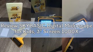 Review SKYBASIC Digital Microscope for Kids, 3" Screen 1000X Handheld Microscope HD Pocket Portable