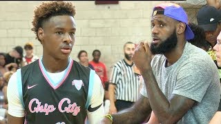 LeBron James Jr. Gets HEATED takes over the game!