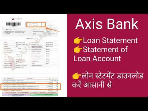 How to download Axis Bank loan statement/SOA online easy process