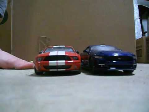 My size 13 feet step on 2 Mustangs