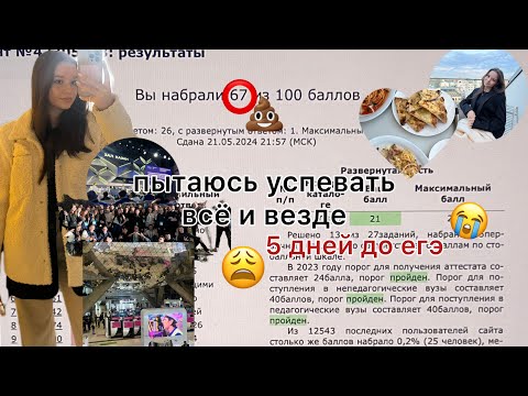 Видео: влог готовлюсь к егэ за неделю и пытаюсь успевать всё и везде