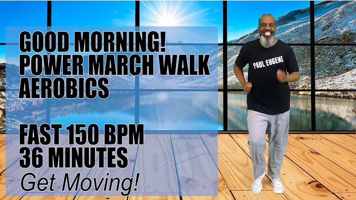 Good Morning! Fun Power March Walk Low Impact Aerobics Exercise | 150 BPM | 36 Minutes | Get Moving!