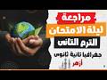 مراجعة جغرافيا تانية ثانوى أزهر الترم التانى