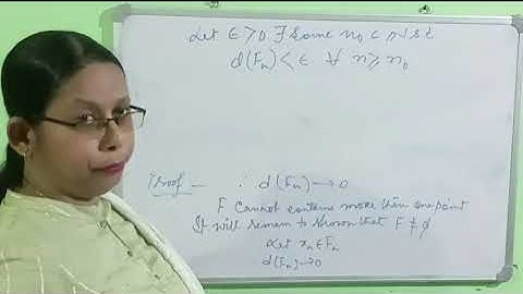 Topology Lecture 38 (Cantor Intersection Theorem)