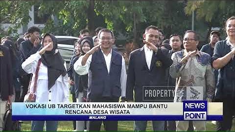 VOKASI UB TARGETKAN MAHASISWA MAMPU BANTU RENCANA DESA WISATA - NEWS POINT