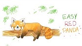 How to draw a Super Cute Red Panda - YouTube