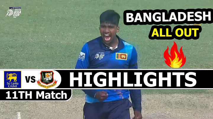 Bangladesh U19 Vs Sri Lanka U19 Asia Cup Odi 2025 Match Highlights | Ban U19 Vs Sl U19