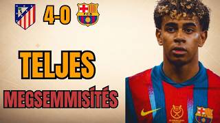 Megsemmisülés Atletico Madrid 4-0 Barcelona Reakció