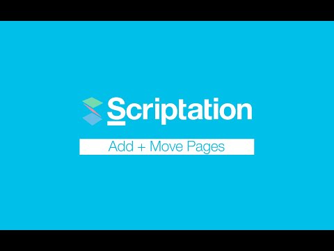 Add + Move Pages with Scriptation's Page Maker | Scriptation Tutorial