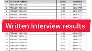 Matokeo ya Usaili Ajira Portal, Utumishi wa Umma 2026/2027, written interview results 2026/2027 screenshot 5