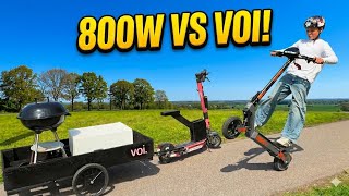 I Tested My Custom VOI Trailer Against a Monster Scooter! (800W vs 350W) screenshot 5