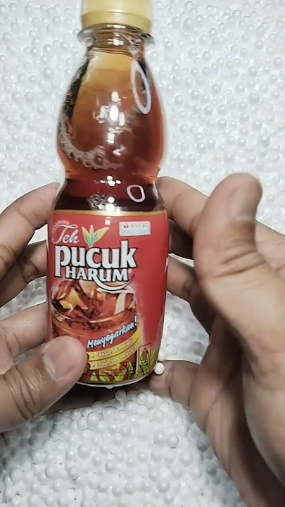 Minuman Teh Pucuk Harum di dalam Styrofoam#jajanan #jajan #huntingjajan #asmr #tehpucukharum #shorts