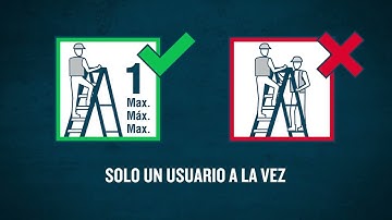 Werner Ladder - Safety Instructions - Only One User at a Time (Step Ladder) [SPANISH]