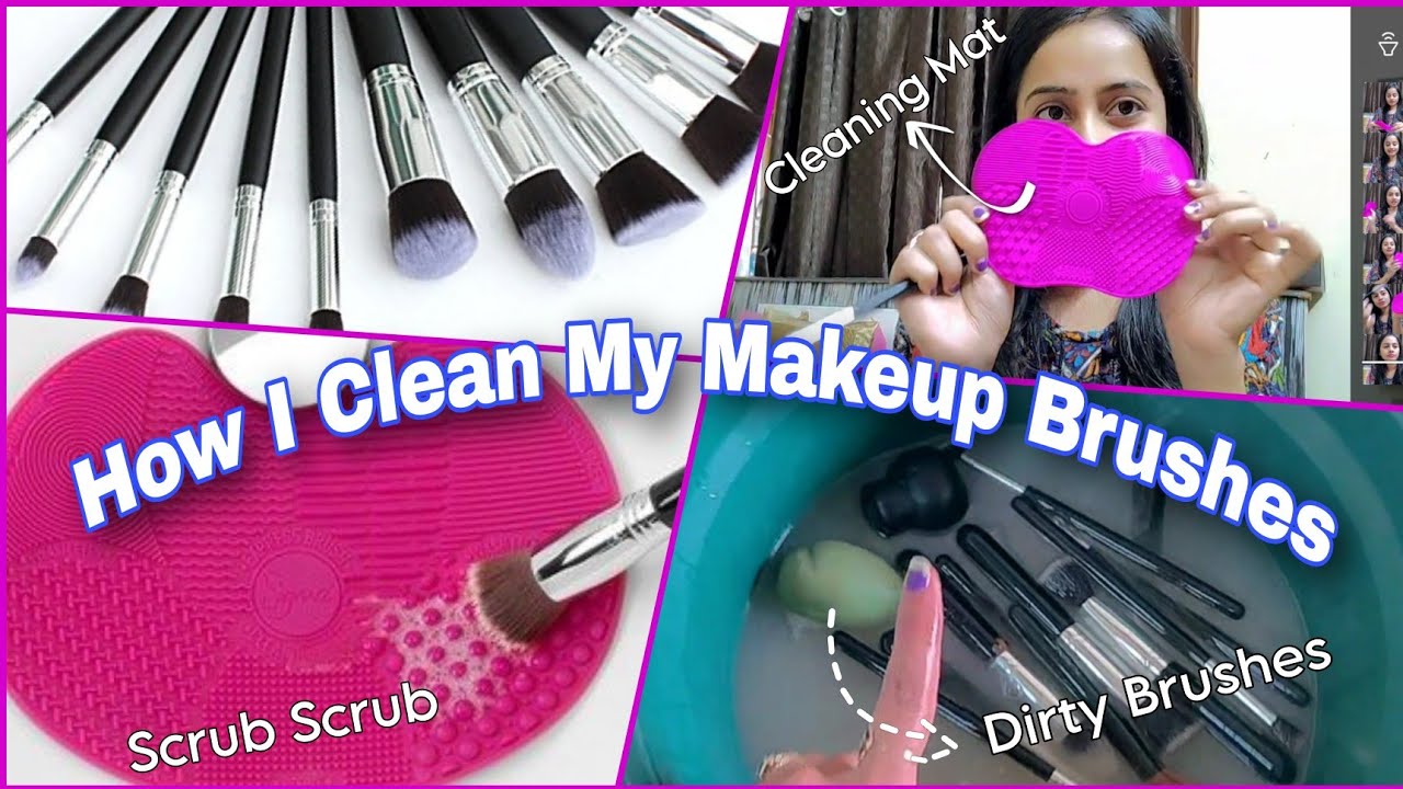 How I Clean My Makeup Brushes // Tutorial Step by Step // mannatstyles