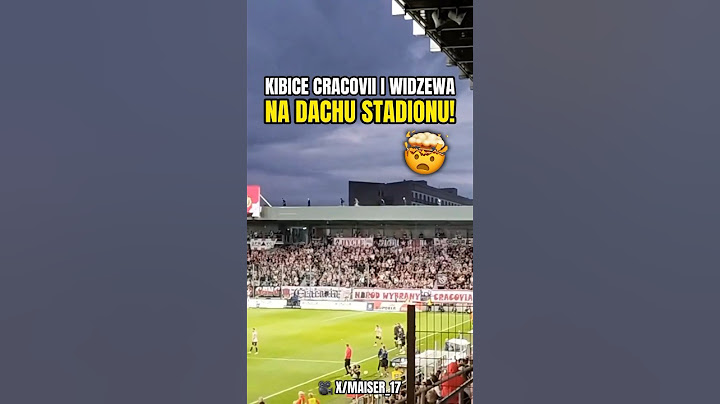 SCENY W KRAKOWIE! KIBICE CRACOVII I WIDZEWA NA DACHU STADIONU 🤯 #shorts