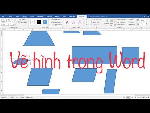 Hướng dẫn vẽ hình trong Word 2010 2013 2016 2019|Cách vẽ hình môn Toán trong Word 2010 2013 2016