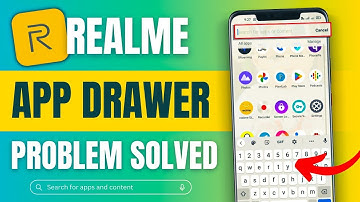 how to solve app drawer problem realme search bar off | realme app drawer problem solved