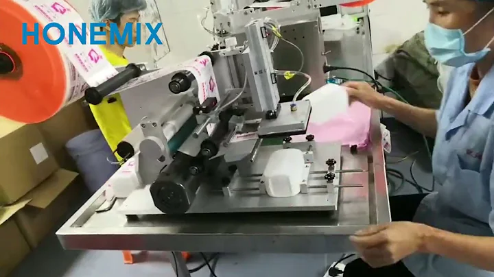 Semi Autoamtic Flat Bottle Labeling Machine Manual Type Square Bottle Label Machine Hone Machinery