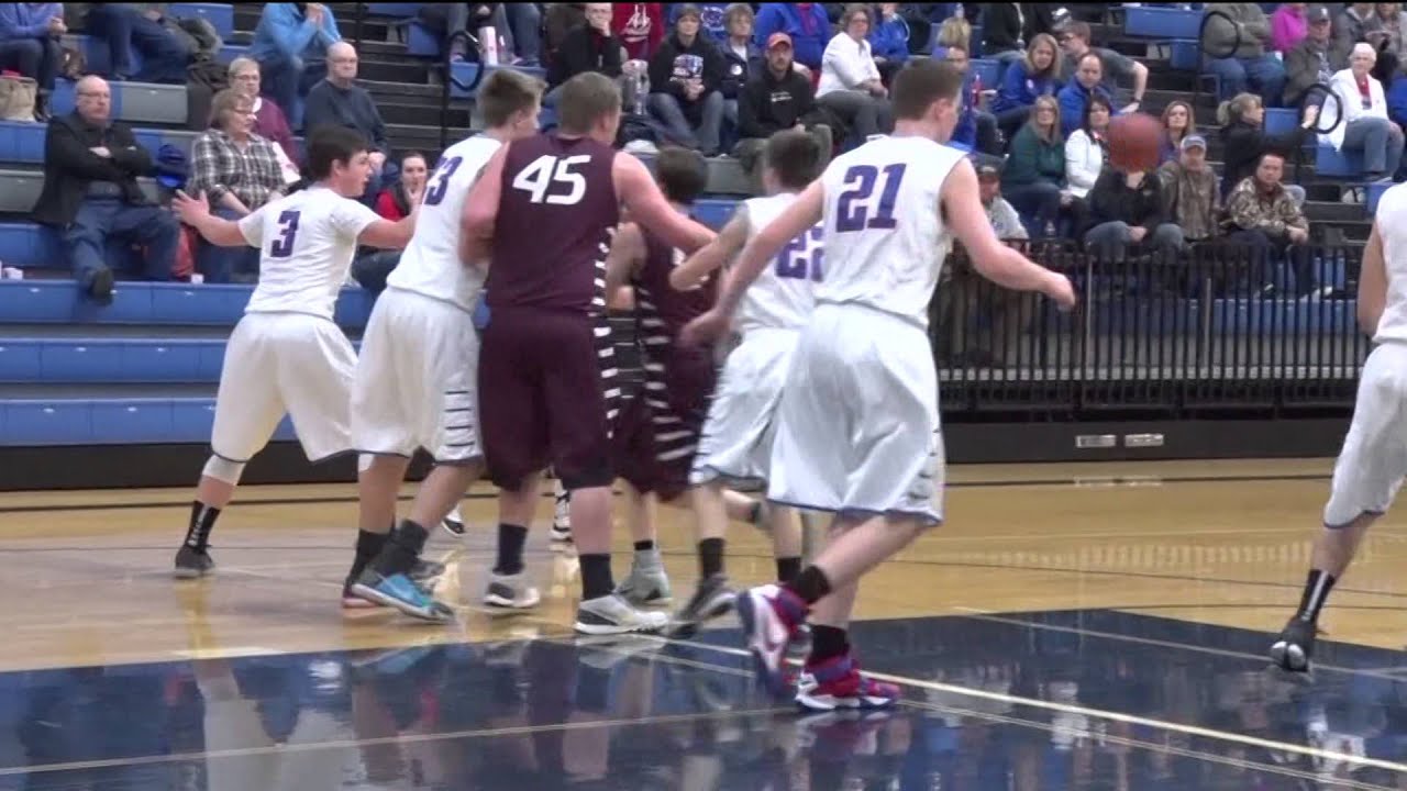 WinEMac Boys Basketball vs. Fosston Lakeland News Sports February 25, 2016 YouTube