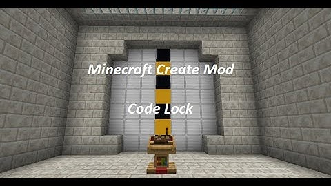 Minecraft Create Mod | Door Code Lock