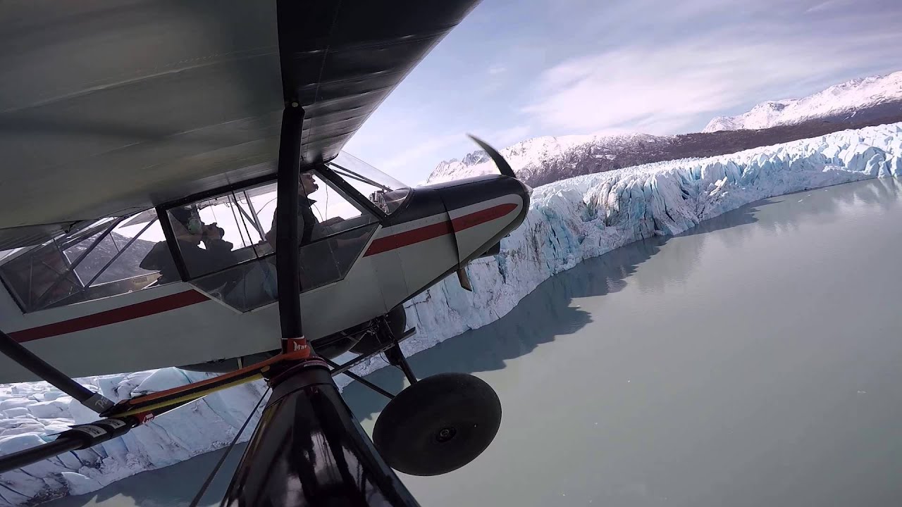 Glacier pass with Kenny in his Super Cub