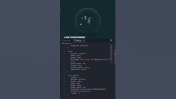Glass Ball Particles CSS 🌐 #shorts #css