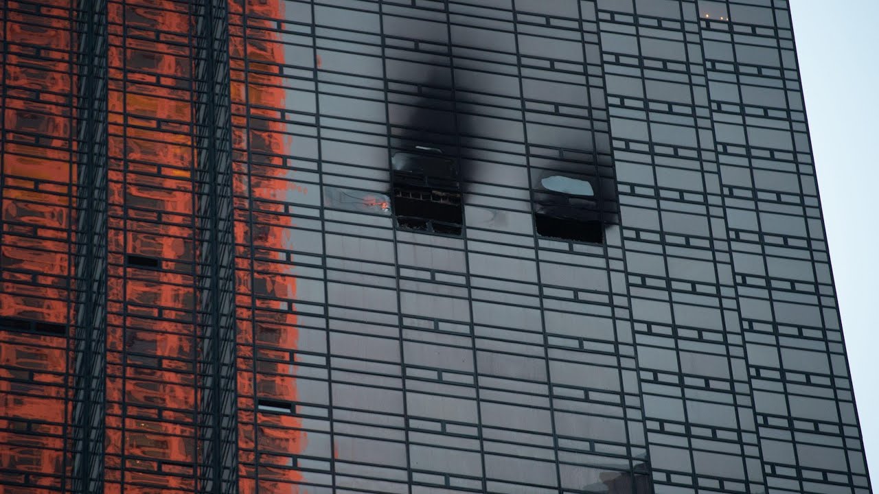 Smoke billows from 50th floor of Trump Tower in New York