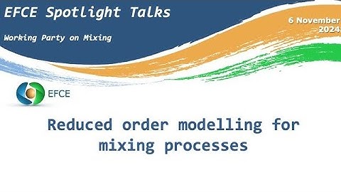 Reduced order modelling for mixing processes