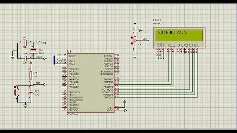 18 | HƯỚNG DẪN GIAO TIẾP LCD 16X2 ATMEGA16 #ATMEGA16 #LCD #AVR