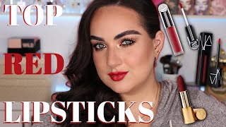 TOP 5 HOLIDAY RED LIPSTICKS! 