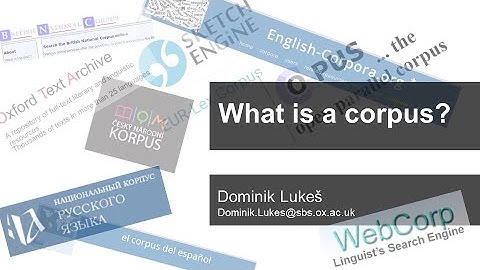 What is a corpus  The best tool for research and teaching you never knew about