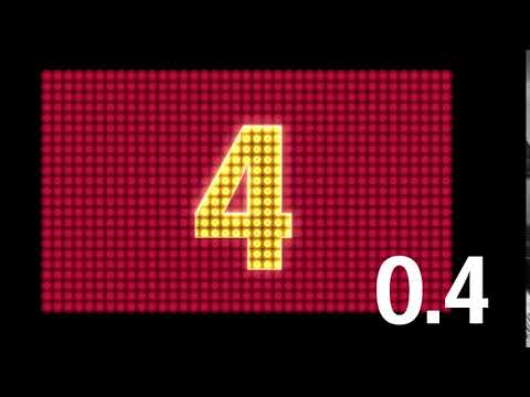 数値アニメーションを作る完成動画