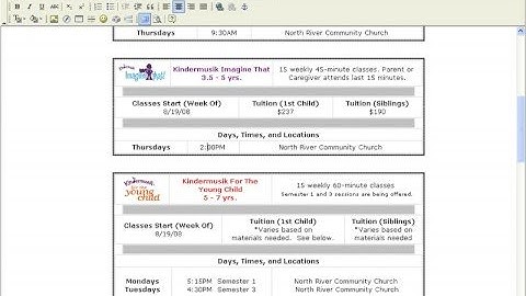 MTLC - Demo Schedule FlexCMS