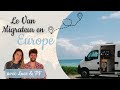 Road trip en van en europe avec le van migrateur