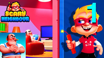 Scary Neighbour: Prank Master 3D - Full Gameplay Walkthrough en Español Parte 1