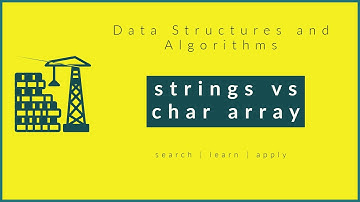 Strings vs char array