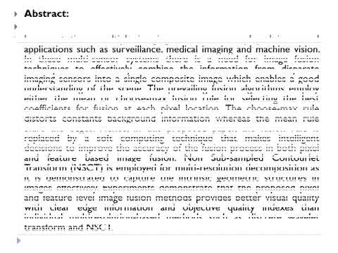 Comparison of Pixel-Level and Feature Level Image Fusion Methods