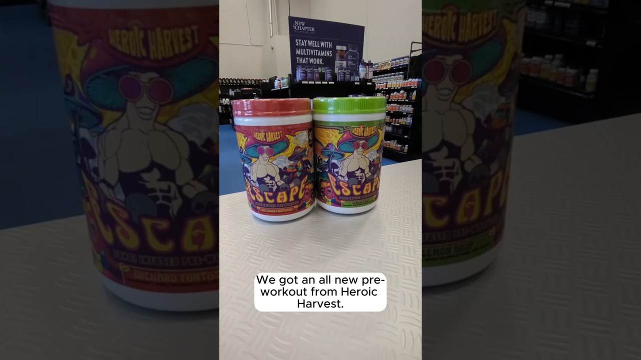 Совершенно новый предтренировочный комплекс Heroic Harvest Escape с грибами для энергии и выносли...