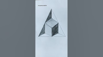amezing 3d drawing easy #shorts #3d #3ddrawing #3dillusion #trending #cube