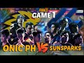 ONIC PH VS SUNSPARKS FINALS GAME 1