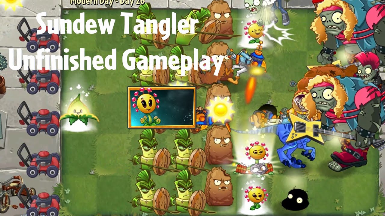 SUNDEW TANGLER! New Plant! - Plants vs. Zombies 2 - Gameplay