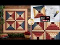 How to Make a Courthouse Steps Block with Creative Grids Log Cabin Tool | a Shabby Fabrics Tutorial