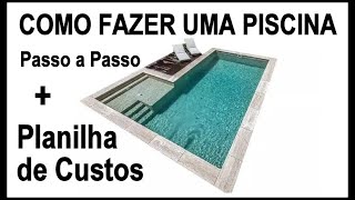 COMO FAZER UMA PISCINA DE ALVENARIA