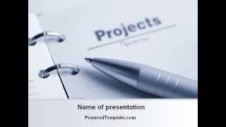 Project Description PowerPoint Template by PoweredTemplate.com