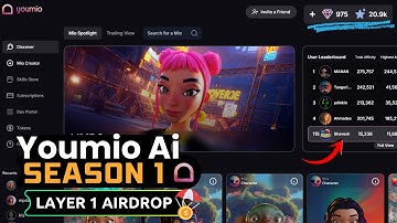 Youmio Ai Airdrop - Season 1 | Layer 1 Project | Expected Airdrop