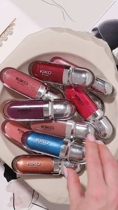 I don’t have kiko Milano lip gloss obsession at all #kikomilano #lipglosslover